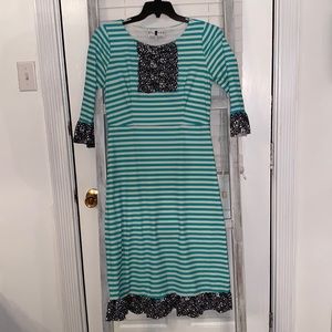Dainty Jewell’s Swim Dress Mint Stripe Size S